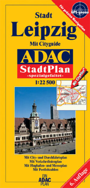 ADAC Stadtpläne, spezialgefaltet, Leipzig