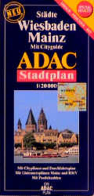 Mainz/Wiesbaden, GPS-genau: Mit Cityguide. Mit Cityplänen und Durchfahrtsplan. Mit Liniennetzen Mainz und RMV. Mit Postleitzahlen