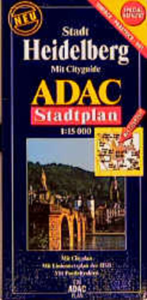 ADAC Stadtpläne, spezialgefaltet, Heidelberg