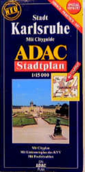 ADAC Stadtpläne, spezialgefaltet, Karlsruhe