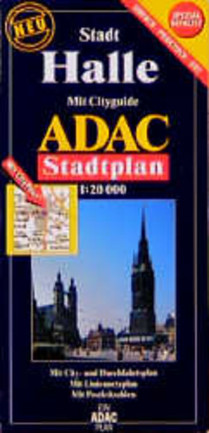 ADAC Stadtpläne, spezialgefaltet, Halle