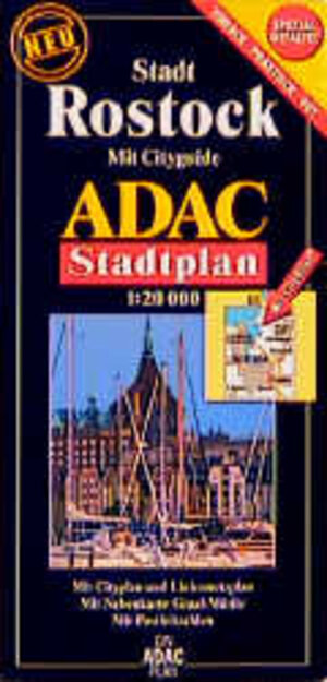 ADAC Stadtpläne, spezialgefaltet, Rostock