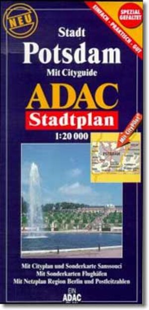 ADAC Stadtpläne, spezialgefaltet, Potsdam