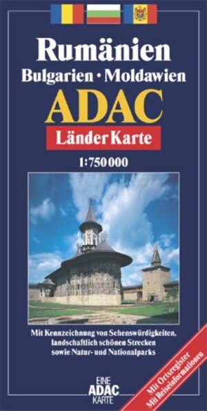 ADAC Karte, Rumänien, Bulgarien, Moldawien