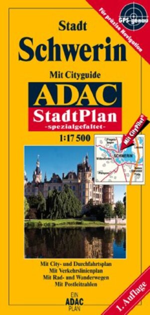 ADAC Stadtpläne, spezialgefaltet, Schwerin