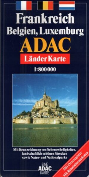 ADAC Karte, Frankreich, Belgien, Luxemburg