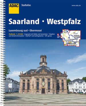 ADAC StadtAtlas Saarland mit Idar-Oberstein, Kaiserslautern, Luxembourg, Neunkir: chen, Pirmasens, Saarbrücken, Saarlouis, Trier, Westpfalz 1: 20 000: ... CityPilot und Ausflugskarten. GPS-genau