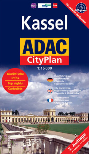 ADAC Cityplan Kassel 1 : 15 000: Touristische Infos. Durchfahrtsplan. Liniennetzplan. Cityguide. Straßenverzeichnis