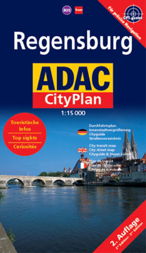 ADAC Cityplan Regensburg 1 : 15 000: Mit Durchfahrtsplan. Mit Verkehrslinienplan