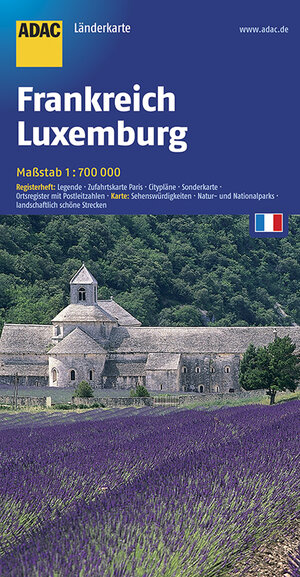 Buchcover ADAC Länderkarte Frankreich, Luxemburg 1:700 000  | EAN 9783826418877 | ISBN 3-8264-1887-5 | ISBN 978-3-8264-1887-7