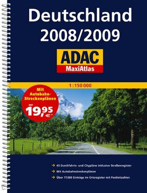 Buchcover ADAC MaxiAtlas Deutschland 2008/2009  | EAN 9783826421907 | ISBN 3-8264-2190-6 | ISBN 978-3-8264-2190-7
