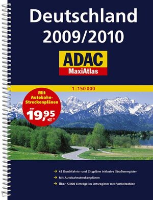 Buchcover ADAC MaxiAtlas Deutschland 2009/2010  | EAN 9783826421983 | ISBN 3-8264-2198-1 | ISBN 978-3-8264-2198-3
