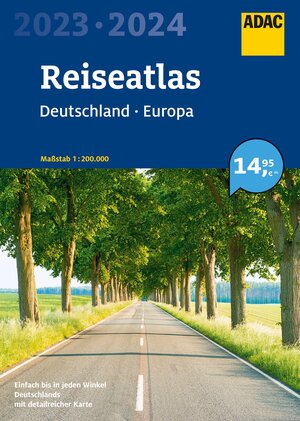 Buchcover ADAC Reiseatlas 2023/2024 Deutschland 1:200.000, Europa 1:4,5 Mio.  | EAN 9783826422812 | ISBN 3-8264-2281-3 | ISBN 978-3-8264-2281-2