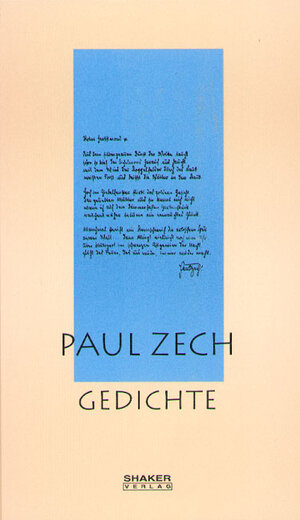 Buchcover Ausgewählte Werke / Gedichte | Paul Zech | EAN 9783826536137 | ISBN 3-8265-3613-4 | ISBN 978-3-8265-3613-7
