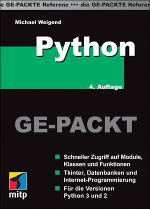 Buchcover Python GE-PACKT | Michael Weigend | EAN 9783826659348 | ISBN 3-8266-5934-1 | ISBN 978-3-8266-5934-8