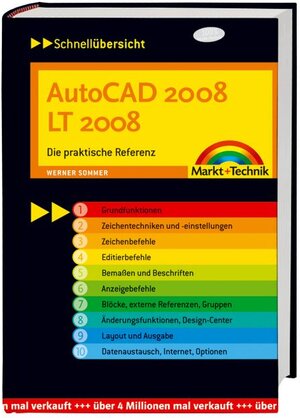 Buchcover AutoCAD 2008 / LT 2008 | Werner Sommer | EAN 9783827243188 | ISBN 3-8272-4318-1 | ISBN 978-3-8272-4318-8