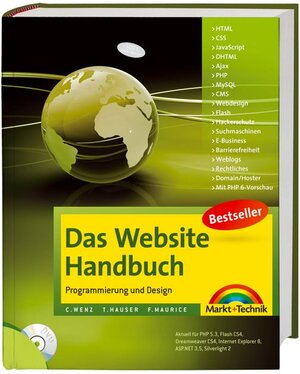 Buchcover Das Website Handbuch | Tobias Hauser | EAN 9783827244659 | ISBN 3-8272-4465-X | ISBN 978-3-8272-4465-9