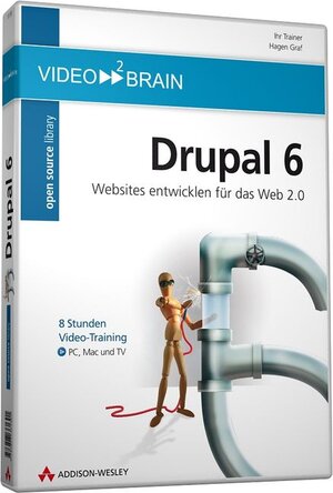 Buchcover Drupal 6 | video2brain | EAN 9783827361349 | ISBN 3-8273-6134-6 | ISBN 978-3-8273-6134-9
