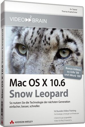 Buchcover Mac OS X 10.6 Snow Leopard - Video-Training | video2brain | EAN 9783827362469 | ISBN 3-8273-6246-6 | ISBN 978-3-8273-6246-9
