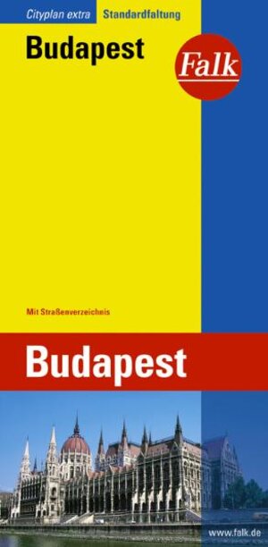 Falk Cityplan Extra Standardfaltung International Budapest mit Straßenverzeichnis