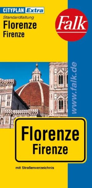 Falk Cityplan Extra Standardfaltung International Florenz / Firenze mit Straßenverzeichnis