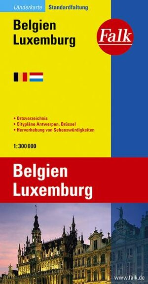 Falk Länderkarte Belgien / Luxemburg 1:300 000