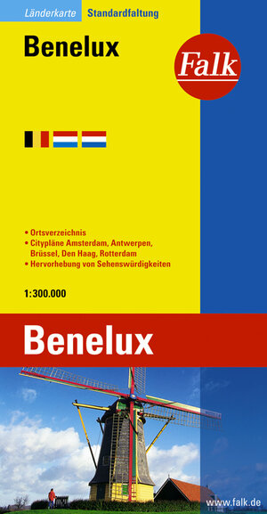 Falk Länderkarte Benelux 1:300 000