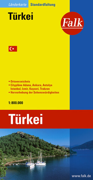 Falk Länderkarte Türkei Gesamt 1:800.000