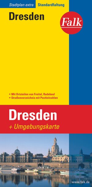 Falk Stadtplan Extra Standardfaltung Dresden