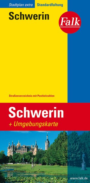 Falk Stadtplan Extra Standardfaltung Schwerin