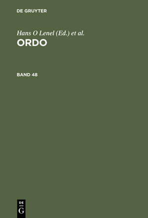 Buchcover ORDO  | EAN 9783828200388 | ISBN 3-8282-0038-9 | ISBN 978-3-8282-0038-8