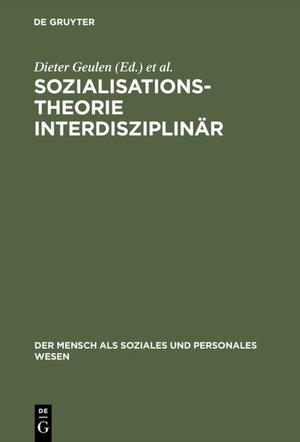 Buchcover Sozialisationstheorie interdisziplinär  | EAN 9783828202733 | ISBN 3-8282-0273-X | ISBN 978-3-8282-0273-3