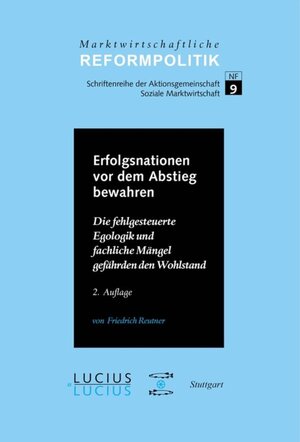 Buchcover Erfolgsnationen vor dem Abstieg bewahren | Friedrich Reutner | EAN 9783828204966 | ISBN 3-8282-0496-1 | ISBN 978-3-8282-0496-6