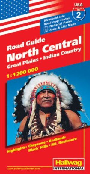 Hallwag USA Road Guide, No.2, North Central: Road map. Great Plains. Indian Country. Area and City Maps. National Parks. Highlights: Cheyenne, ... Straßenkarte, Index. (Rand Mc Nally)