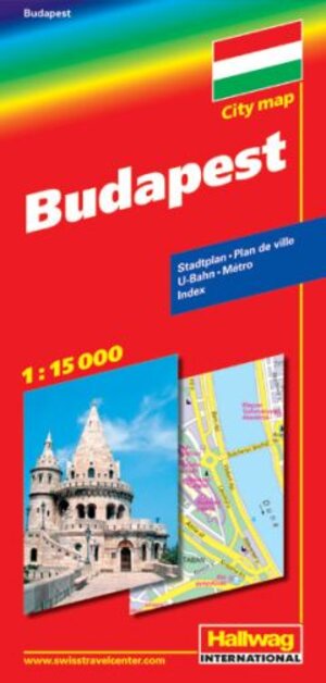 Budapest 1 : 15 000 City map: Großraum Budapest, Budapest and suburbs, Transit, Index