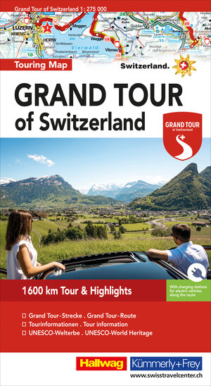 Buchcover Grand Tour of Switzerland Touring Map Strassenkarte 1:275 000  | EAN 9783828308329 | ISBN 3-8283-0832-5 | ISBN 978-3-8283-0832-9