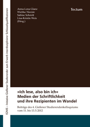 Buchcover "Ich lese, also bin ich" | Anna-Lena Glanz | EAN 9783828834064 | ISBN 3-8288-3406-X | ISBN 978-3-8288-3406-4
