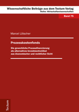 Buchcover Prozesskostenfonds | Marcel Lötscher | EAN 9783828836143 | ISBN 3-8288-3614-3 | ISBN 978-3-8288-3614-3