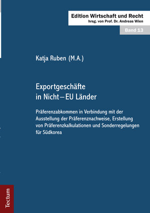 Buchcover Exportgeschäfte in Nicht - EU Länder | Katja Ruben | EAN 9783828860230 | ISBN 3-8288-6023-0 | ISBN 978-3-8288-6023-0