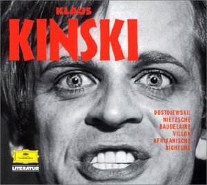 Buchcover Klaus Kinski spricht: Dostojewski, Nietsche, Baudelaire, Villon und afrikanische Dichtung.  | EAN 9783829111669 | ISBN 3-8291-1166-5 | ISBN 978-3-8291-1166-9