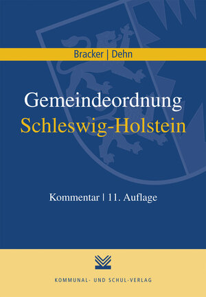 Buchcover Gemeindeordnung Schleswig-Holstein | Reimer Bracker | EAN 9783829311083 | ISBN 3-8293-1108-7 | ISBN 978-3-8293-1108-3