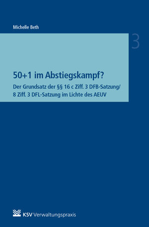Buchcover 50+1 im Abstiegskampf? | Michelle Beth | EAN 9783829313780 | ISBN 3-8293-1378-0 | ISBN 978-3-8293-1378-0