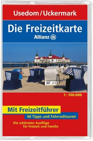 Die Allianz Freizeitkarte Usedom, Neubrandenburg, Uckermark 1:100 000