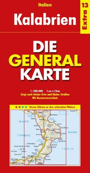 Die Generalkarte Italien Extra 13 Kalabrien 1:200.000