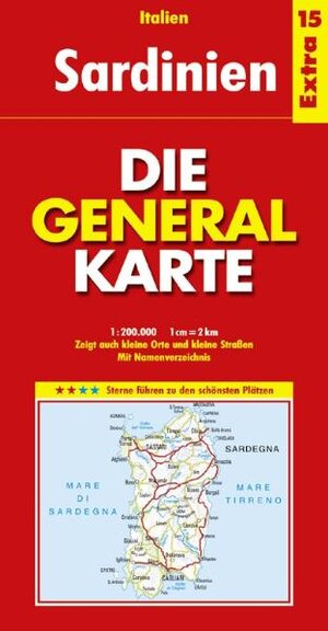 Die Generalkarte Italien Extra 15 Sardinien 1:200.000