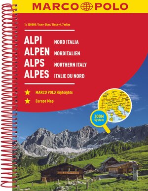 Buchcover MARCO POLO Reiseatlas Alpen, Norditalien 1:300.000  | EAN 9783829736800 | ISBN 3-8297-3680-0 | ISBN 978-3-8297-3680-0