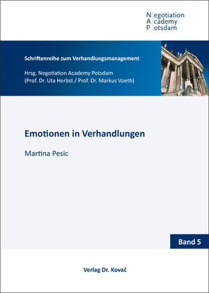 Buchcover Emotionen in Verhandlungen | Martina Pesic | EAN 9783830089377 | ISBN 3-8300-8937-6 | ISBN 978-3-8300-8937-7