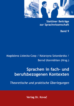 Buchcover Sprachen in fach- und berufsbezogenen Kontexten  | EAN 9783830097396 | ISBN 3-8300-9739-5 | ISBN 978-3-8300-9739-6