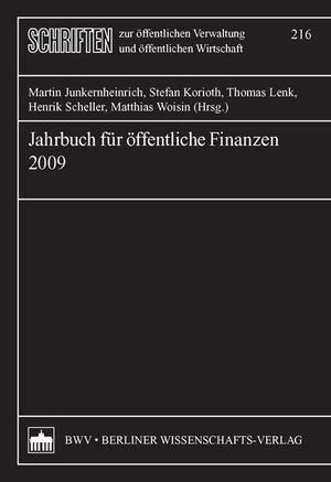 Buchcover Jahrbuch für öffentliche Finanzen (2009)  | EAN 9783830517313 | ISBN 3-8305-1731-9 | ISBN 978-3-8305-1731-3