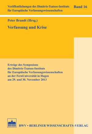 Buchcover Verfassung und Krise  | EAN 9783830520962 | ISBN 3-8305-2096-4 | ISBN 978-3-8305-2096-2